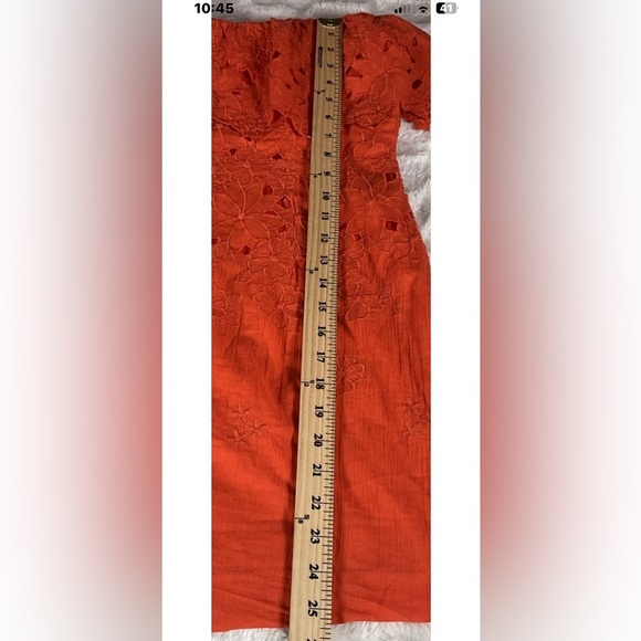 Free People Women’s Size 4 Orange Appliqué Cut Outs Morning Dove Mini - Picture 11 of 11